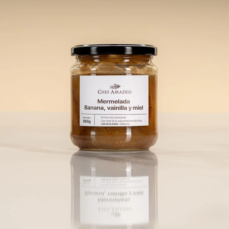 Mermelada de banana, vainilla y miel 360 g