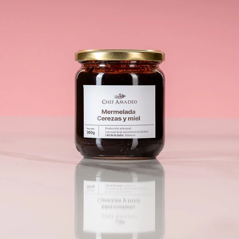 Mermelada de cerezas y miel 360 g