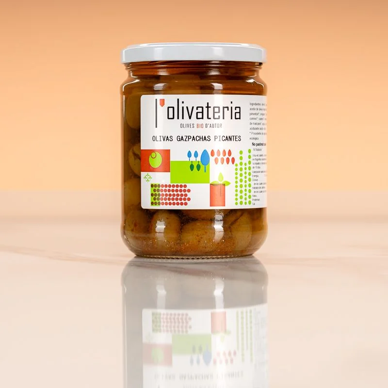 Olivas gazpachas picantes