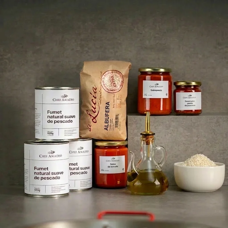 paella de pescado suave