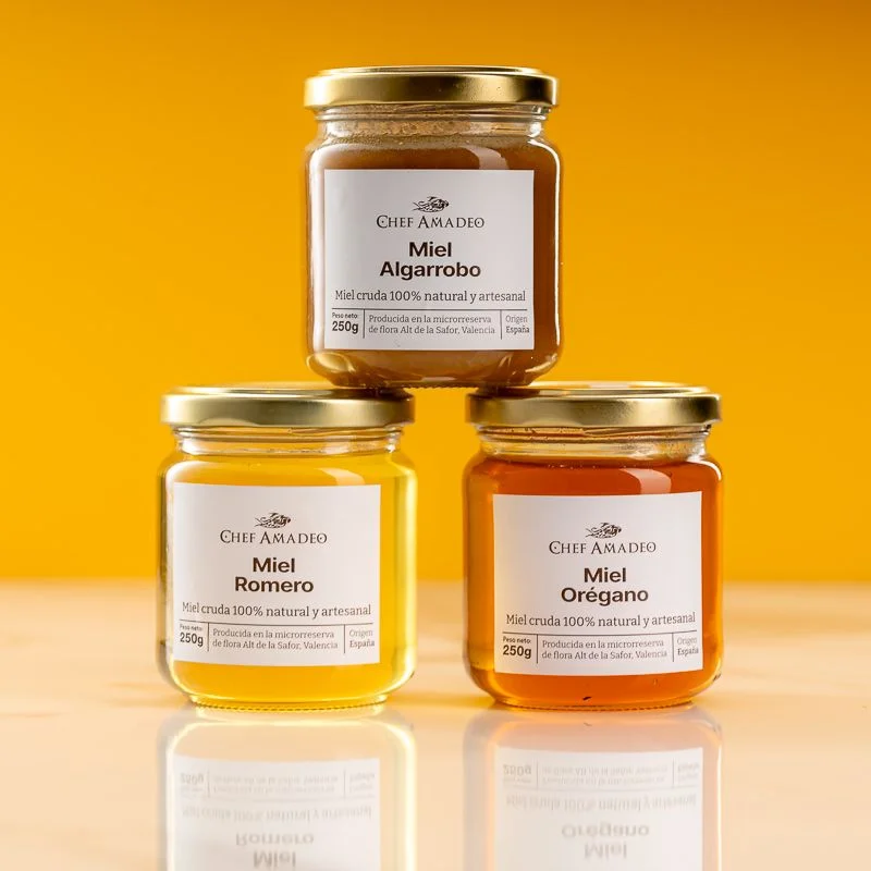 Estuche 3 mieles algarrobo romero orégano